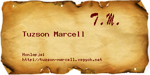Tuzson Marcell névjegykártya
